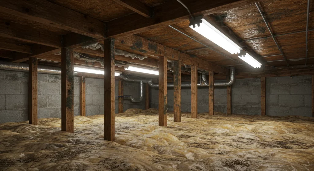 Spray foam preventing moisture and mold in Leander