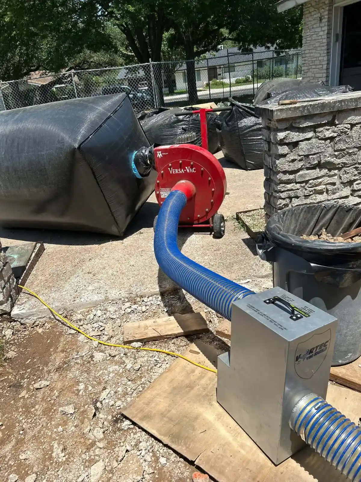 Fiberglass Vacuuming