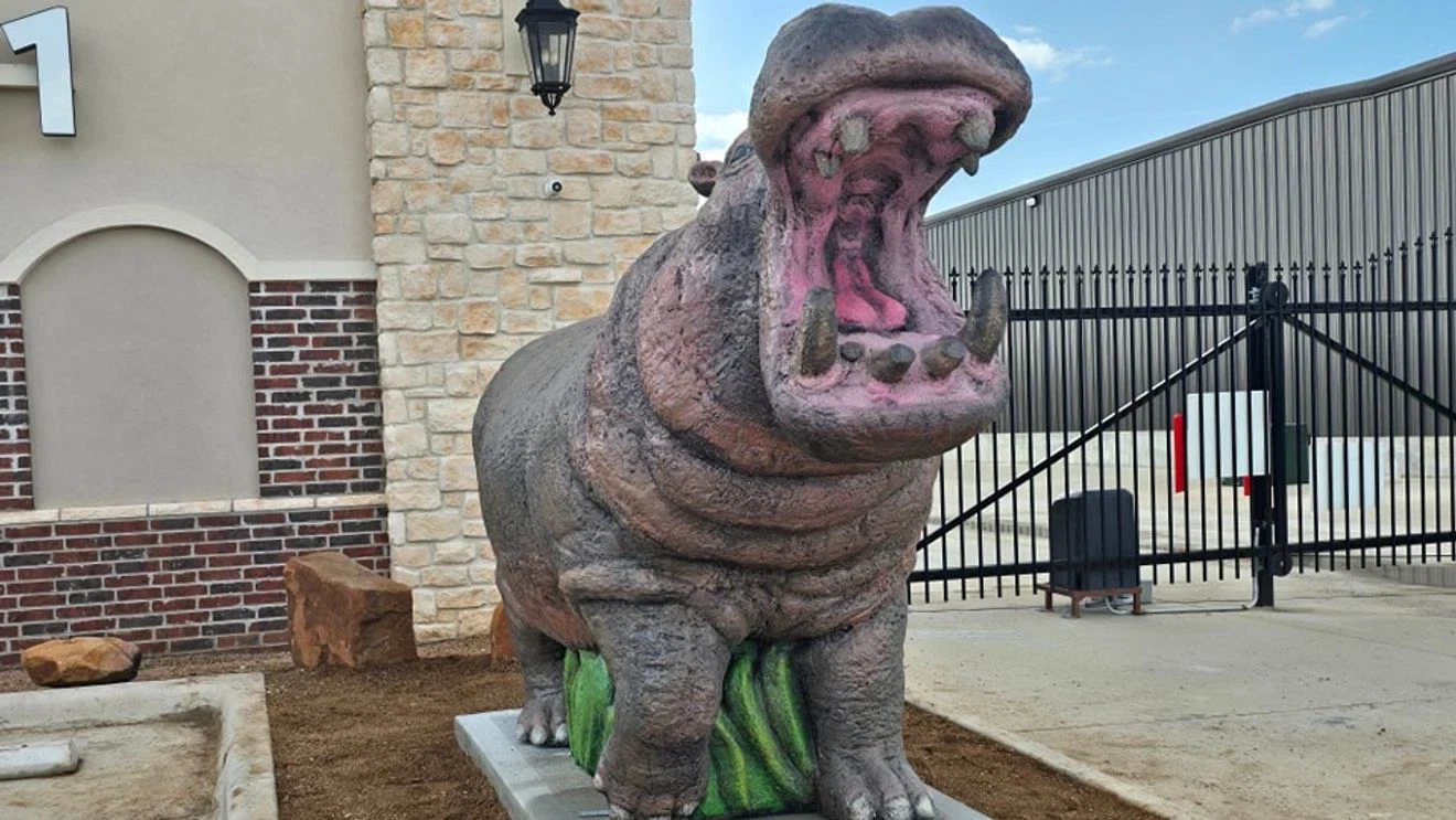 Hutto Hippo Statues in Hutto TX
