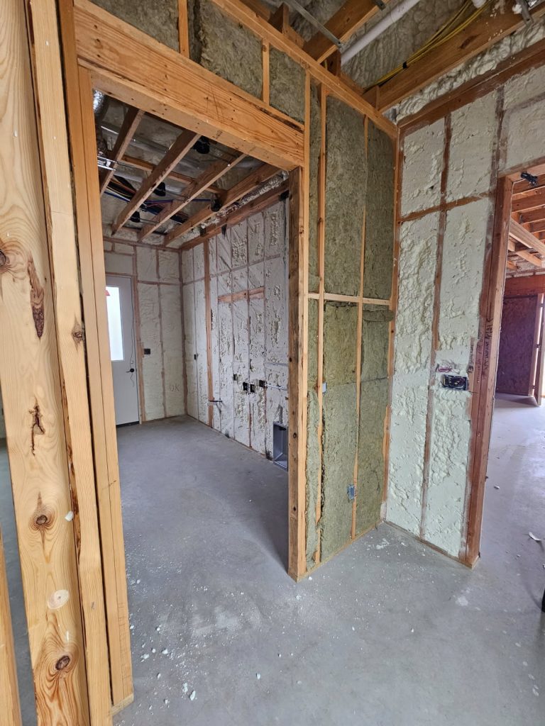 old insulation removal